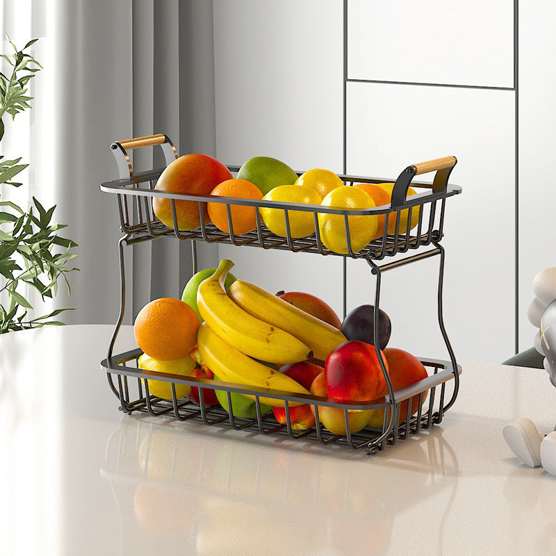 Fruit Shelf Vegetable Shelf Double Layer