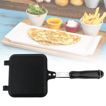 Dual sided Non stick Frying Pan Waffle Maker for Cake Toast Sandwich