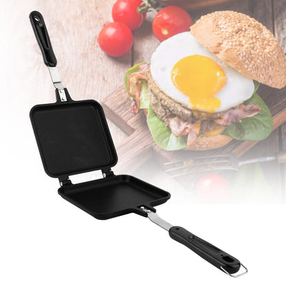 Dual sided Non stick Frying Pan Waffle Maker for Cake Toast Sandwich