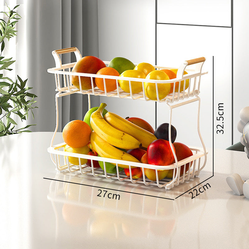 Fruit Shelf Vegetable Shelf Double Layer